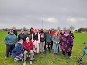 Griffin members stood in front of targets - New Years Day 2024