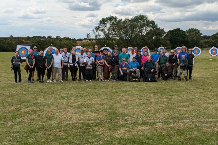 The competitors assembled for a photo