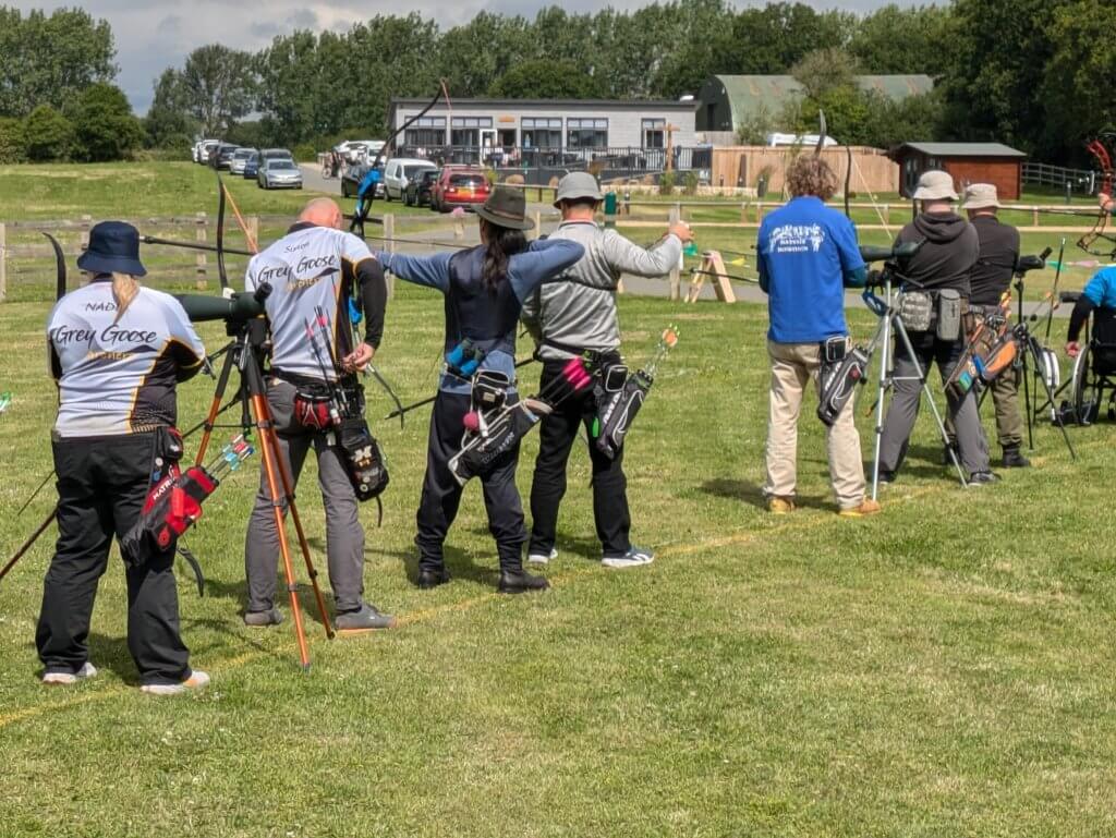 Archers shooting on the range