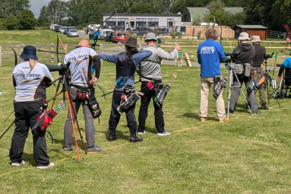 Archers shooting on the range