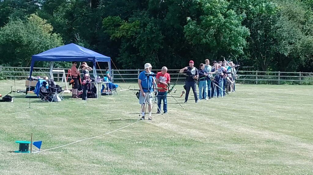 Archers on the shooting line