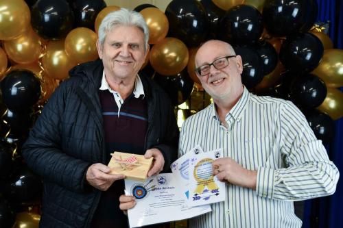 Best seat of the year, Perfect Score Club (10yds) and Line captain certificate -Peter A