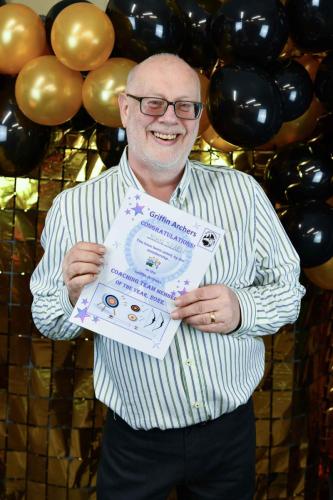 Coaching Team member award 2022 -John