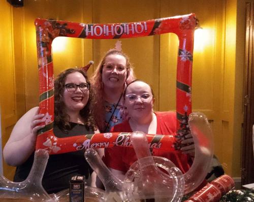 Peta, Holly & Sammie - three beautiful ladies in our Xmas frame