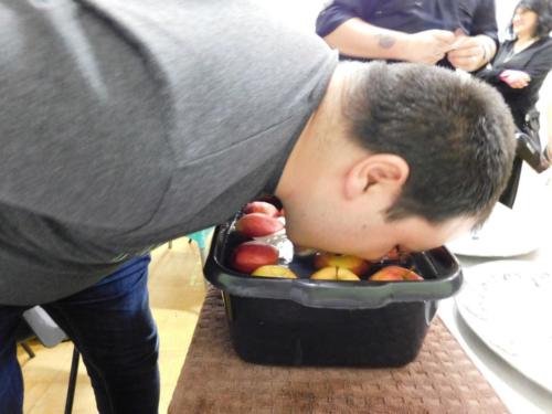 Bobbing for apples