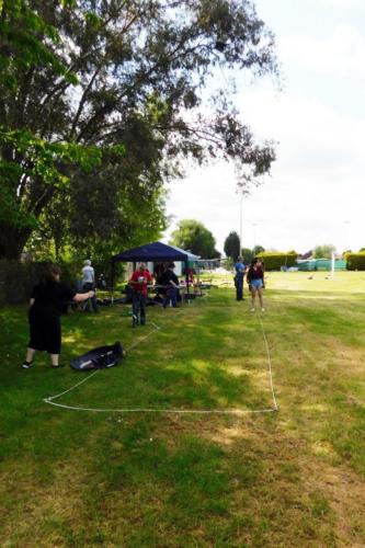 outdoor range setup -shooting line under the trees-1